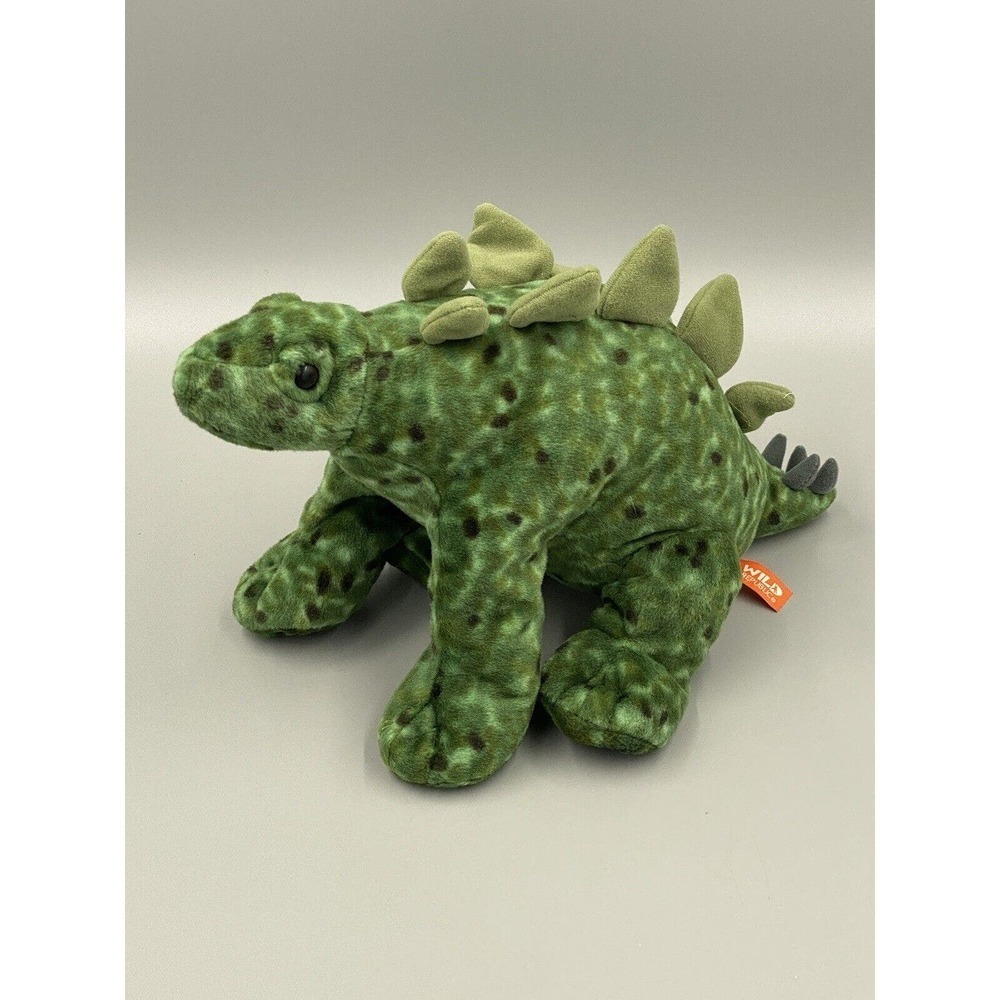 Wild Republic 12" Stegosaurus Green Dinosaur Plush Stuffed Animal